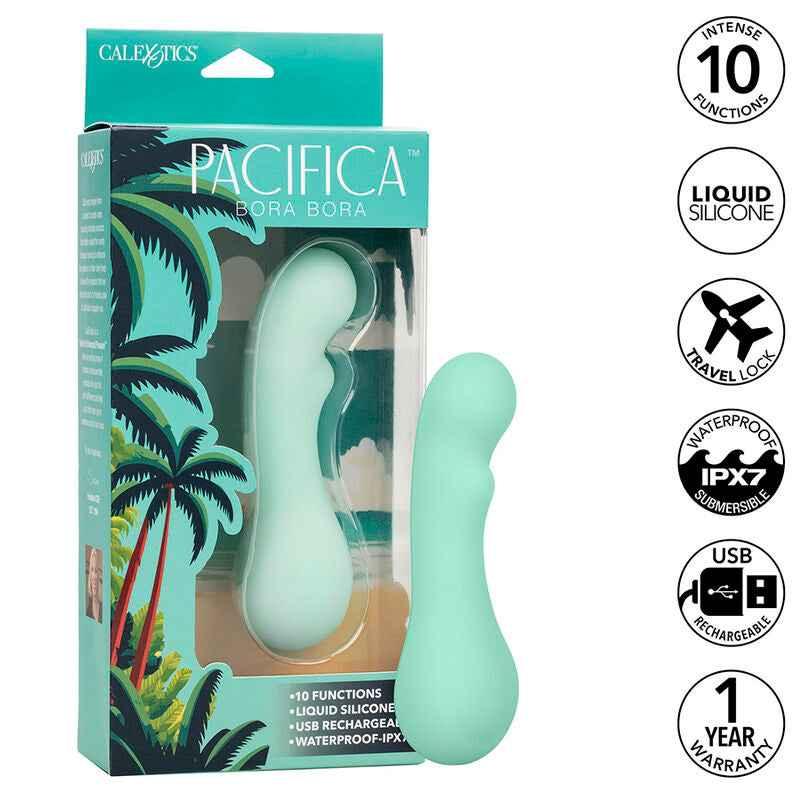CALEXOTICS - PACIFICA BORA BORA ESTIMULATOR G-SPOT 10 VIBRATIONEN AQUA - Vanelion Paradise