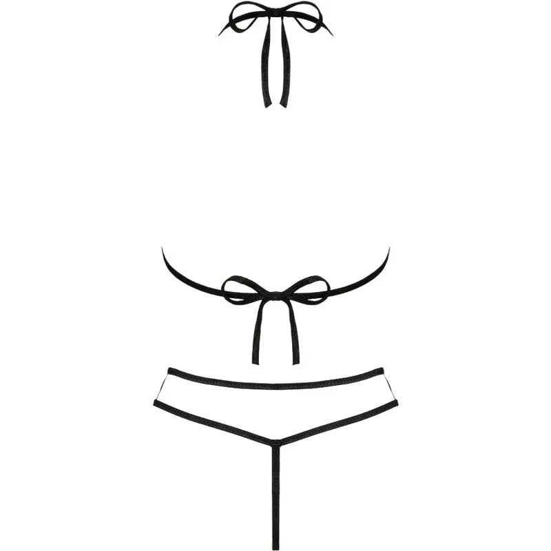 Livco Corsetti Jimena – BH & String Schwarz, One Size - Vanelion Paradise