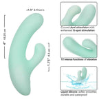 CALEXOTICS - PACIFICA FIJI VIBRATOR & ESTIMULATOR G-PUNKT 10 VIBRATIONEN AQUA - Vanelion Paradise