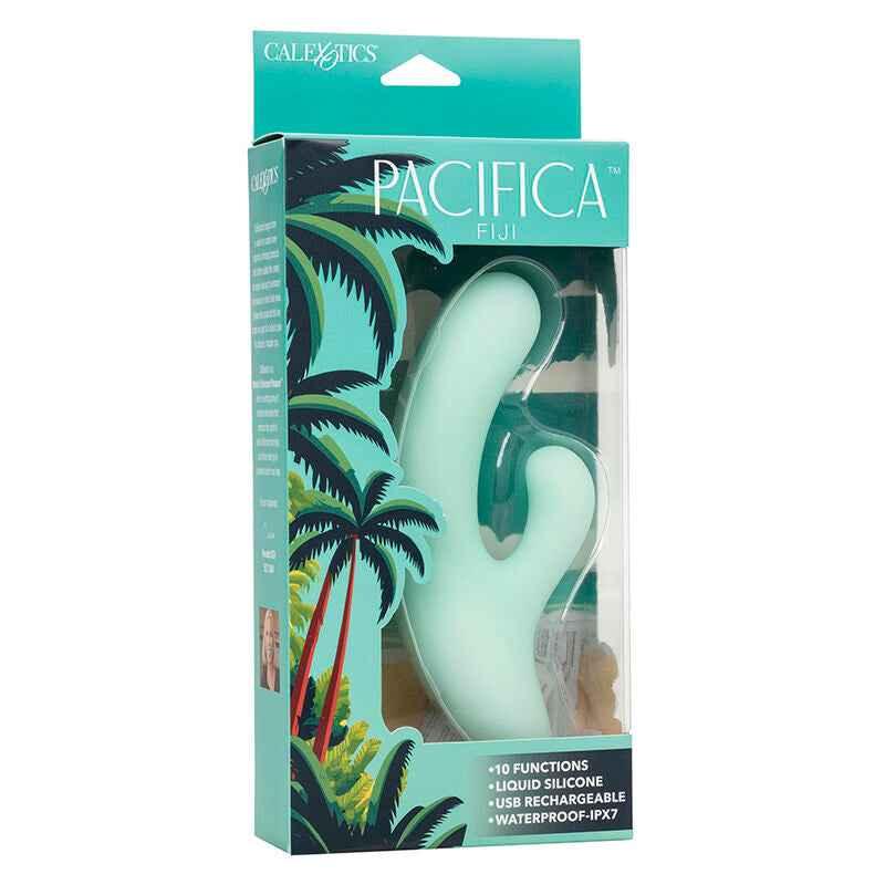 CALEXOTICS - PACIFICA FIJI VIBRATOR & ESTIMULATOR G-PUNKT 10 VIBRATIONEN AQUA - Vanelion Paradise