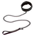 CALEXOTICS - NOCTURNAL HALSBAND & LEINE LEDER VERSTELLBAR SCHWARZ - Vanelion Paradise