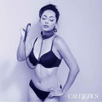 CALEXOTICS - NOCTURNAL HALSBAND & LEINE LEDER VERSTELLBAR SCHWARZ - Vanelion Paradise