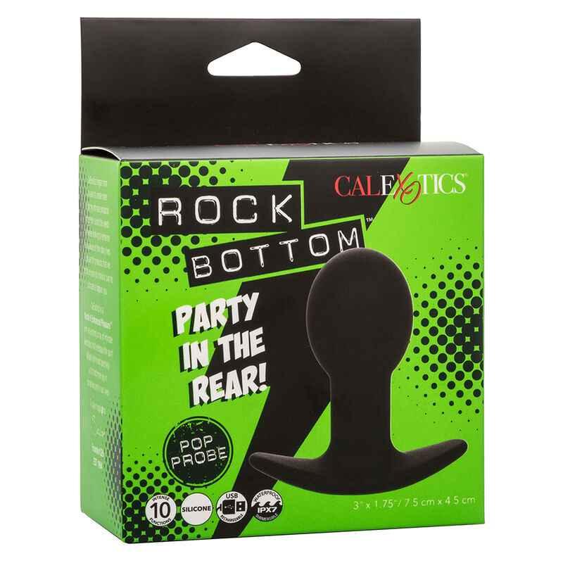CALEXOTICS - ROCK BOTTOM ANAL PLUG 10 VIBRATIONEN SILIKON SCHWARZ - Vanelion Paradise