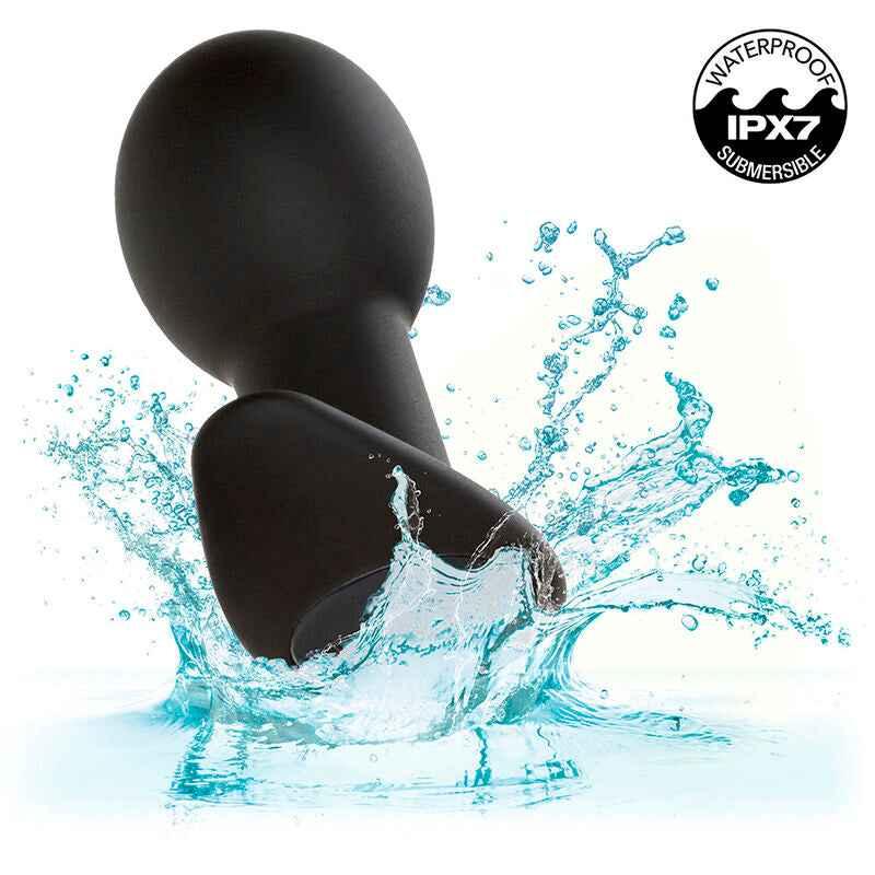 CALEXOTICS - ROCK BOTTOM ANAL PLUG 10 VIBRATIONEN SILIKON SCHWARZ - Vanelion Paradise
