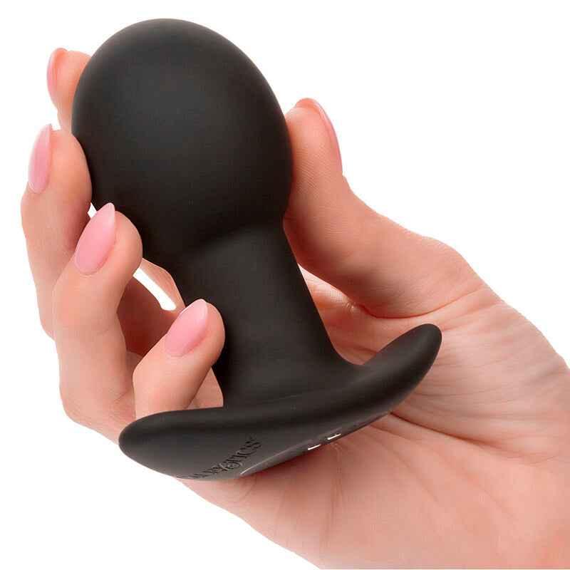 CALEXOTICS - ROCK BOTTOM ANAL PLUG 10 VIBRATIONEN SILIKON SCHWARZ - Vanelion Paradise