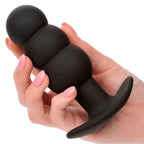 CALEXOTICS - ROCK BOTTOM ANAL PLUG MIT PERLEN 10 VIBRATIONEN SILIKON SCHWARZ - Vanelion Paradise