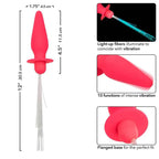 CALEXOTICS - SOUTHERN LIGHTS LIGHT UP LEUCHTENDE ANALSTECKER 10 VIBRATIONEN SILIKON ROSA - Vanelion Paradise