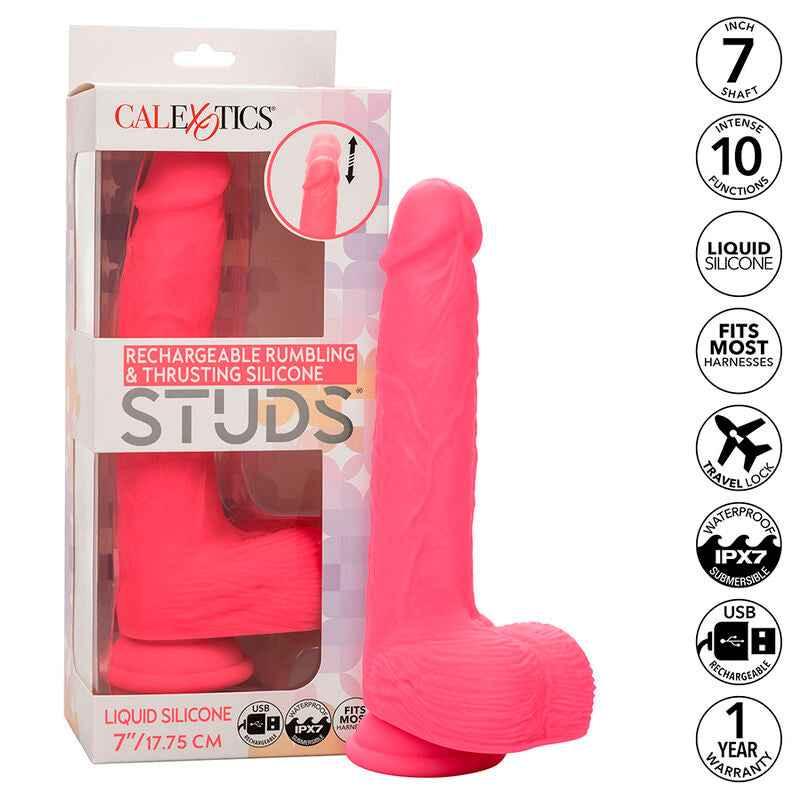 CALEXOTICS - STUDS REALISTISCHER VIBRATOR 10 VIBRATIONEN ROSA - Vanelion Paradise