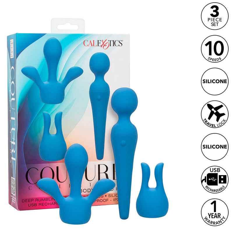 CALEXOTICS - COUTURE KIT VIBRATORSTAB 10 VIBRATIONEN BLAU - Vanelion Paradise