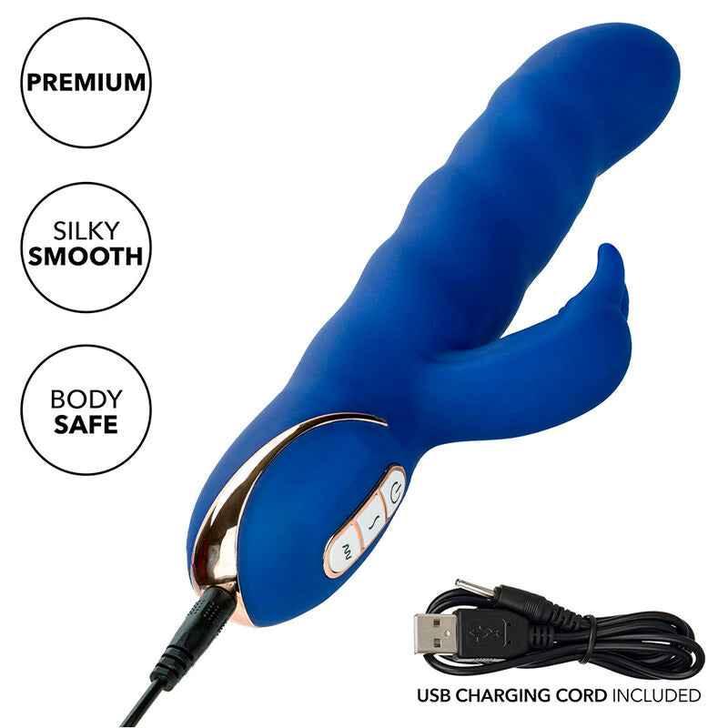 CALEXOTICS - JACK RABBIT VIBRATOR WELLENBEWEGUNG BLAU - Vanelion Paradise