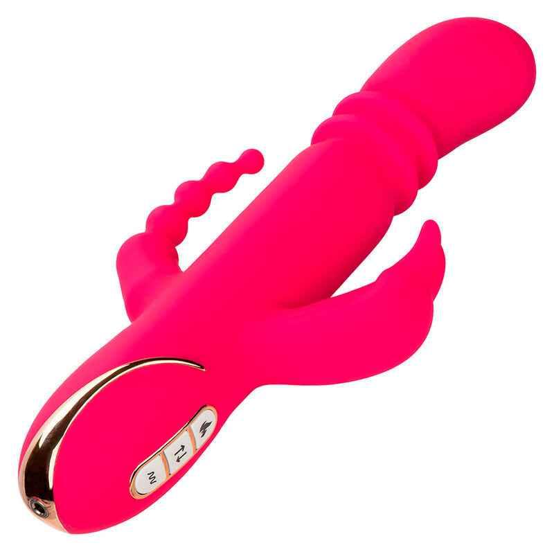 CALEXOTICS - JACK FANTASY DREIFACH BEHEIZTER VIBRATOR RABBIT ROSA - Vanelion Paradise