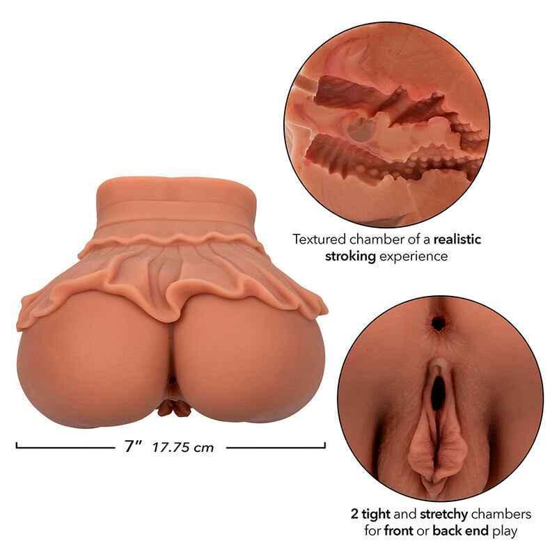 CALEXOTICS - THE HOMECOMING QUEEN DOPPELT REALISTISCHER MASTURBATOR KARAMELL - Vanelion Paradise