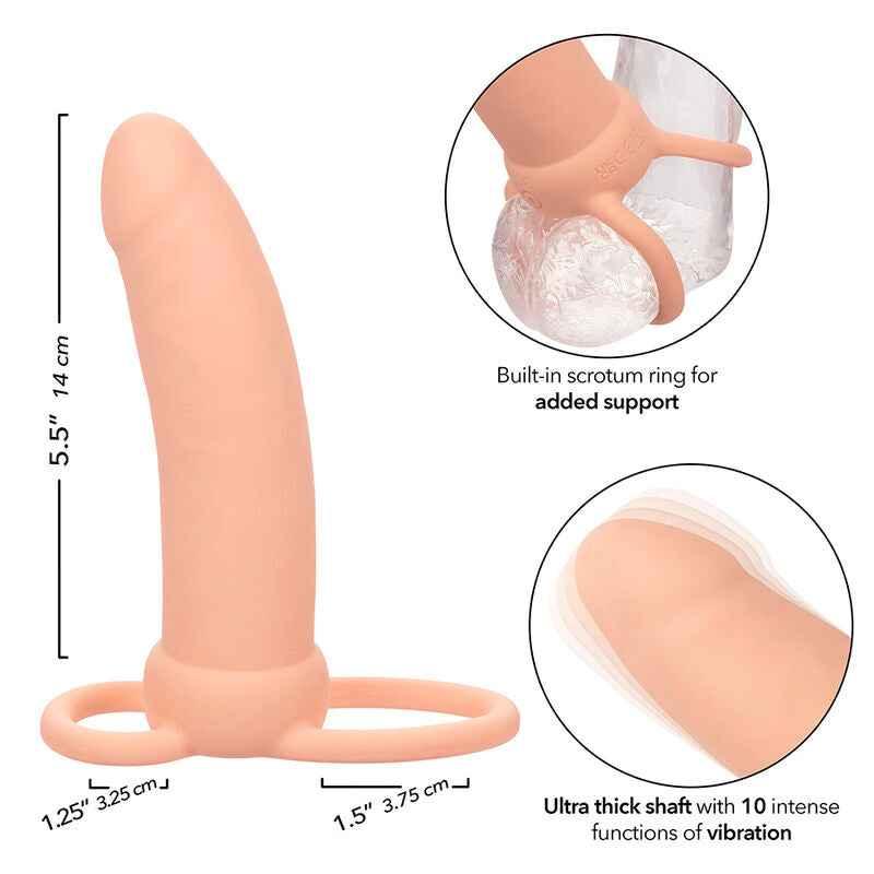 CALEXOTICS - MAXX THICK DUAL PENETRATOR 10 VIBRATIONEN FLEISCH - Vanelion Paradise