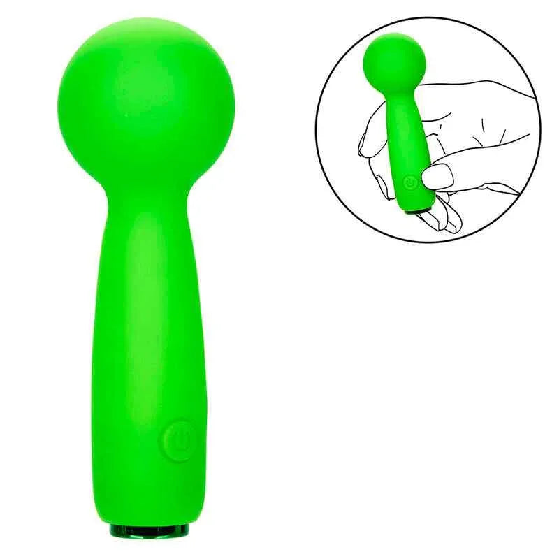 CALEXOTICS - NEON VIBES THE BUBBLY VIBE MINI-MASSAGER 10 VIBRATIONEN GRÜN - Vanelion Paradise