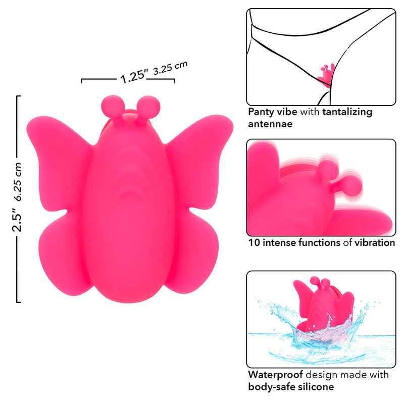 CALEXOTICS - NEON VIBES DER FLUTTER VIBE STIMULATOR 10 VIBRATIONEN ROSA - Vanelion Paradise