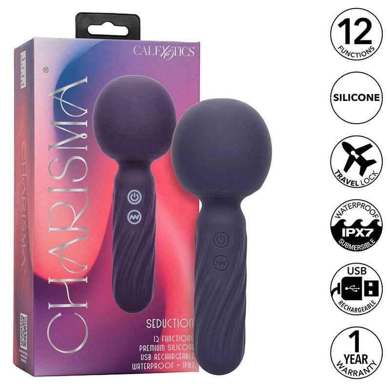 CALEXOTICS - CHARISMA SEDUCTION MASSAGER 12 FUNKTIONEN 17,75 CM X 6,25 CM LILA - Vanelion Paradise