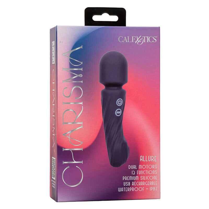CALEXOTICS - CHARISMA ALLURE MASSAGER DOPPELMOTOR 12 FUNKTIONEN 17,25 CM X 4,5 CM LILA - Vanelion Paradise