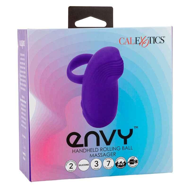 CALEXOTICS - ENVY HANDMASSAGER MIT ROLLBALL, 7 VIBRATIONEN, LILA - Vanelion Paradise