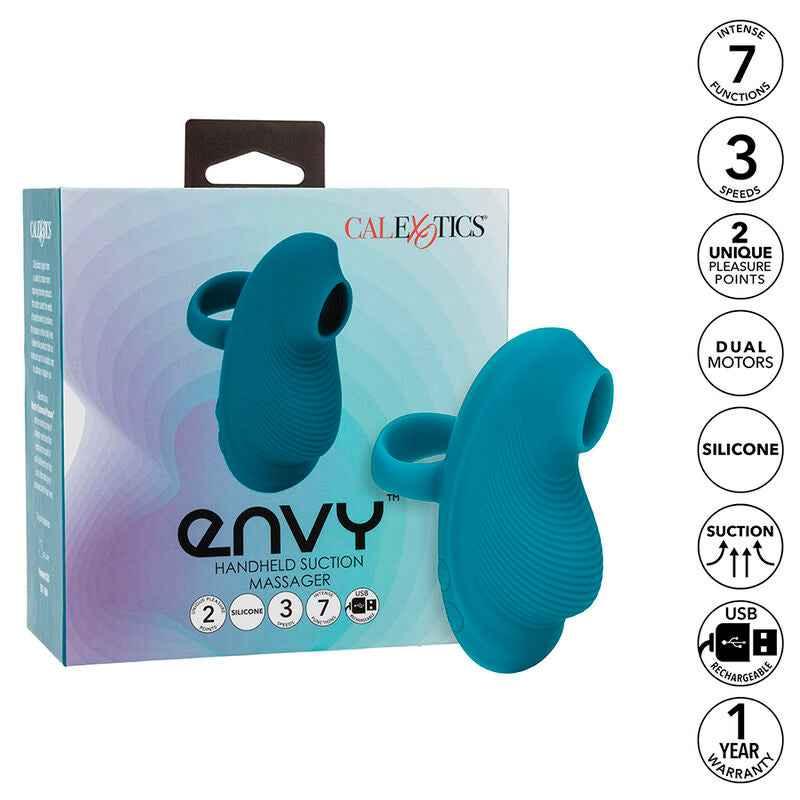 CALEXOTICS - ENVY HANDROLLING-BALL-MASSAGER 7 VIBRATIONEN BLAU - Vanelion Paradise