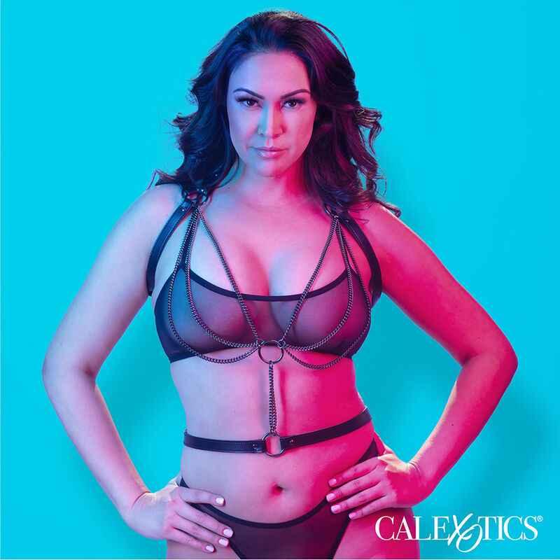 CALEXOTICS - EUPHORIA MULTICHAIN HALTER HARNESS PREMIUM ÜBERGRÖSSE - Vanelion Paradise