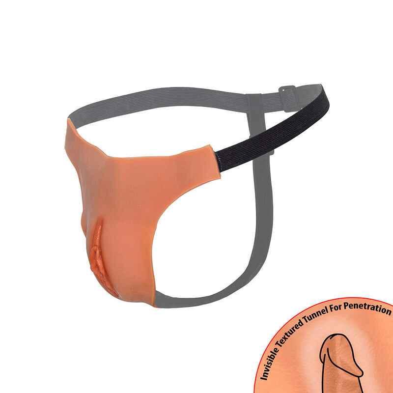 HIDDEN DESIRE - ALTER EGO VERSTELLBARER OFFENER VAGINA-STRING, FLESH - Vanelion Paradise