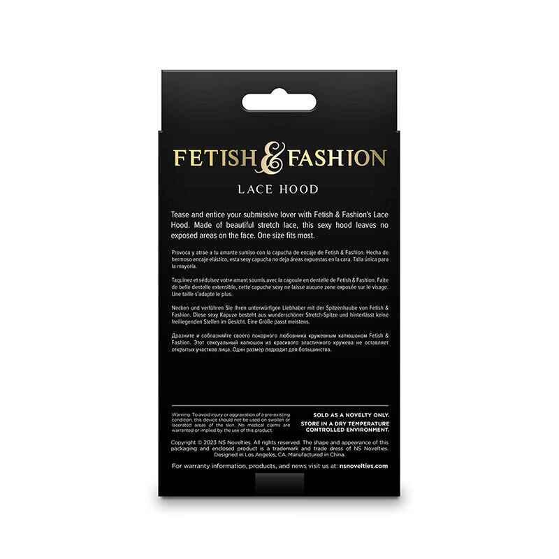 NS NOVELTIES - FETISH & FASHION SPITZENHAUBE SCHWARZ - Vanelion Paradise