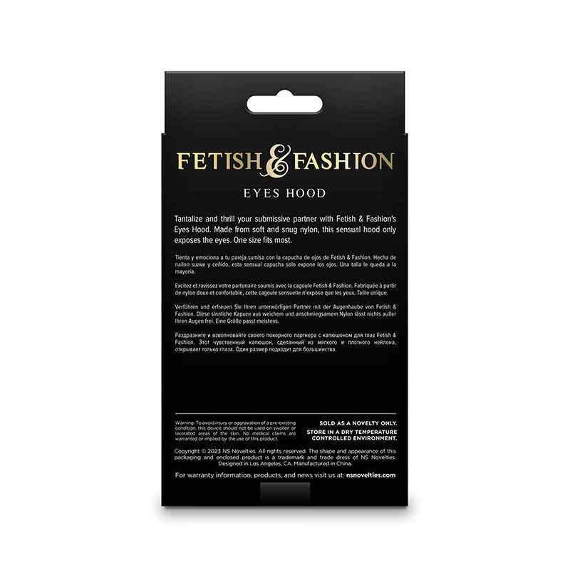 NS NOVELTIES - FETISH & FASHION AUGENMASKE NYLON SCHWARZ - Vanelion Paradise