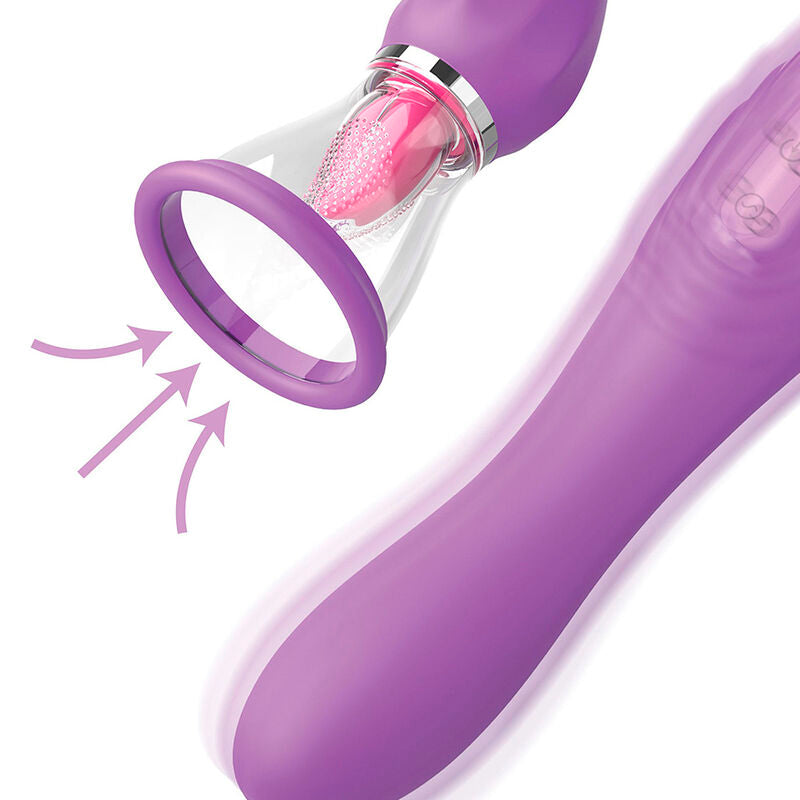 FANTASY FOR HER - ULTIMATE PLEASURE MAX SAUGSCHLAUCH MIT STIMULIERENDER ZUNGE LILA