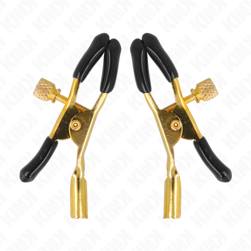 KINK - GOLDENE NIPPELKLEMMEN 6 CM