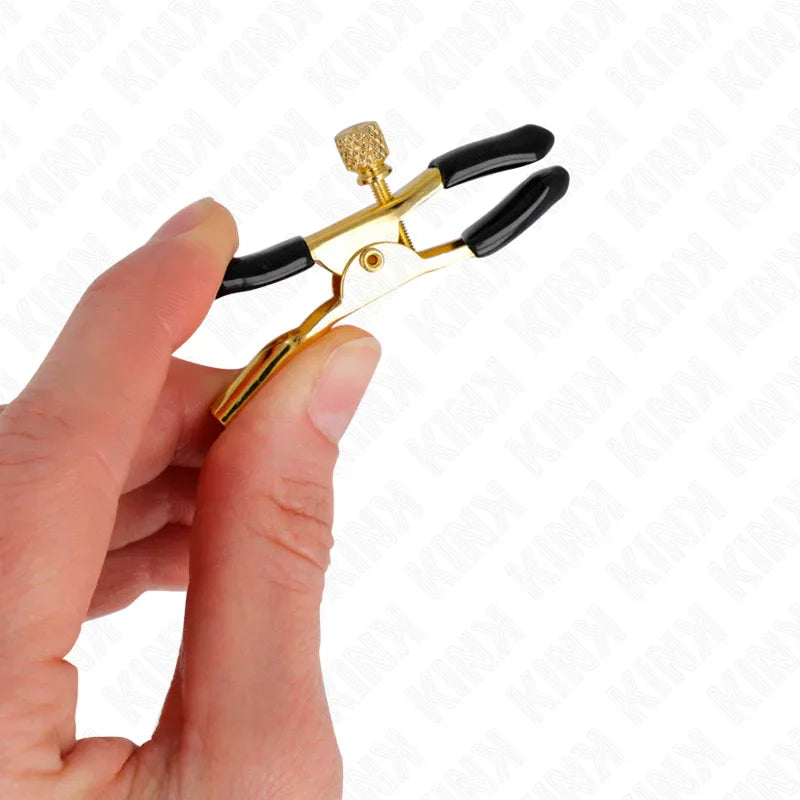 KINK - GOLDENE NIPPELKLEMMEN 6 CM - Vanelion Paradise