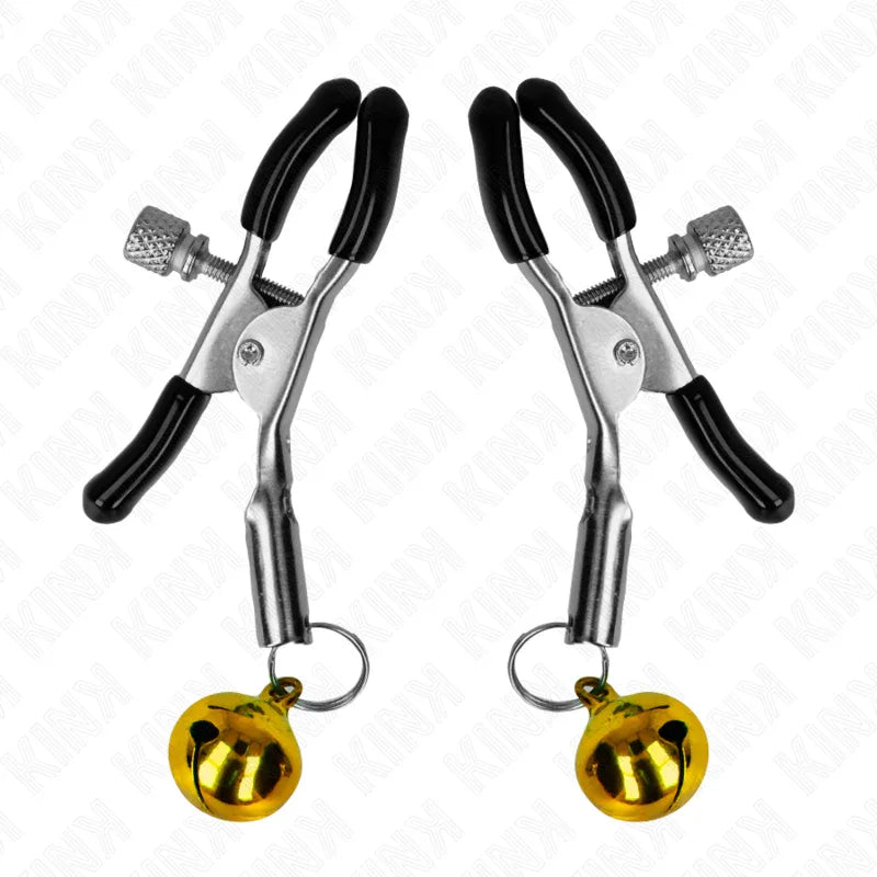 KINK - GOLDENE EINZELNE GLOCKEN-NIPPELNKLEMME 6 CM - Vanelion Paradise