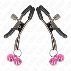 KINK - DOPPELGLÖCKCHEN-NIPPELKLAMMER ROSA 6 CM - Vanelion Paradise