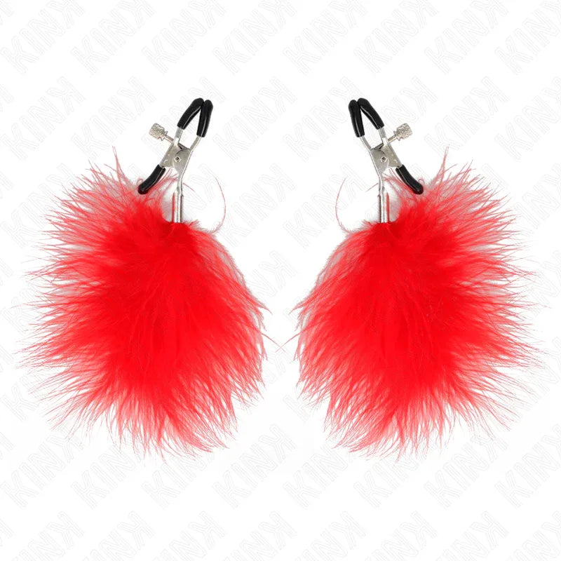 KINK - FEDERNIPPENKLEMME ROT 7 CM - Vanelion Paradise