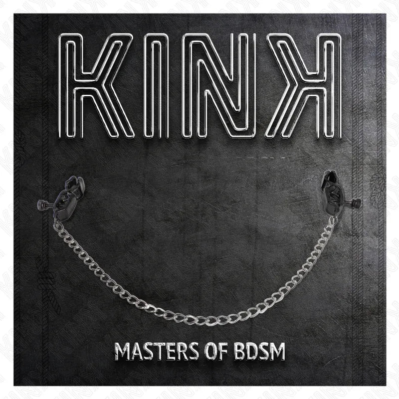 KINK - FLACHE KETTE NIPPELKLEMMEN SILBER 30 CM - Vanelion Paradise