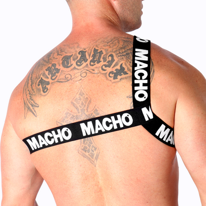 MACHO - RÖMISCHES HARNESS WEISS S/M