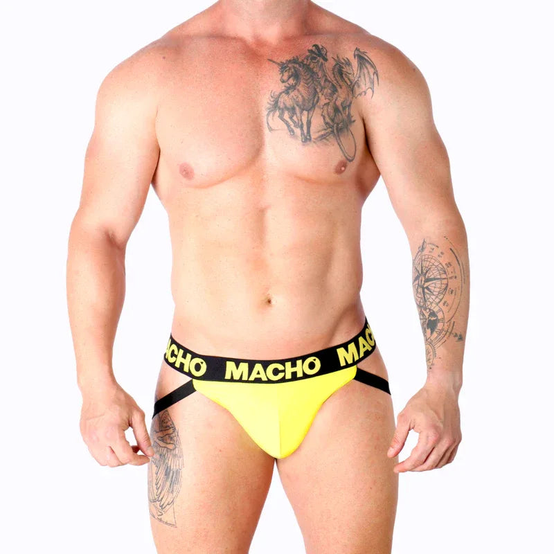 MACHO - MX25A JOCK LYCRA GELB S - Vanelion Paradise