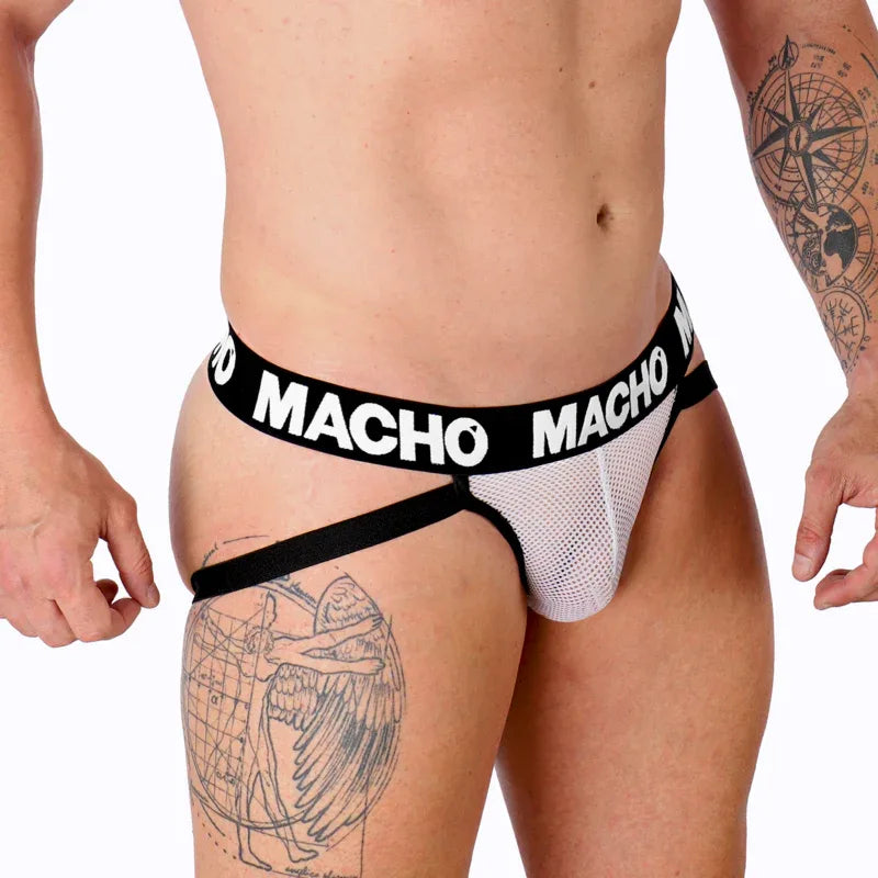 MACHO - MX26X1 JOCK GRID WEISS S - Vanelion Paradise