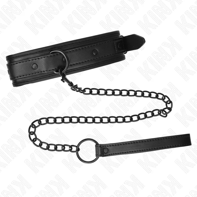 KINK - NEOPREN BONDAGE HALSBAND MODELL 2 MIT GÜRTEL 78 CM VERSTELLBAR 37,5 X 49,5 CM - Vanelion Paradise