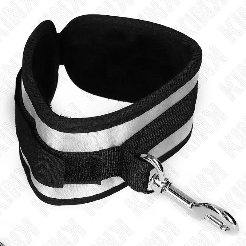 KINK - NEOPREN HANDGELENKMANSCHETTEN GRAU 23 X 5 CM - Vanelion Paradise