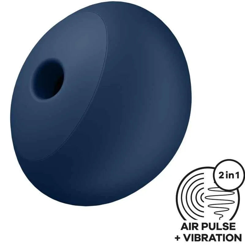 SATISFYER - AIR POWER 4 STIMULATOR & VIBRATOR 12 VIBRATIONEN BLAU - Vanelion Paradise