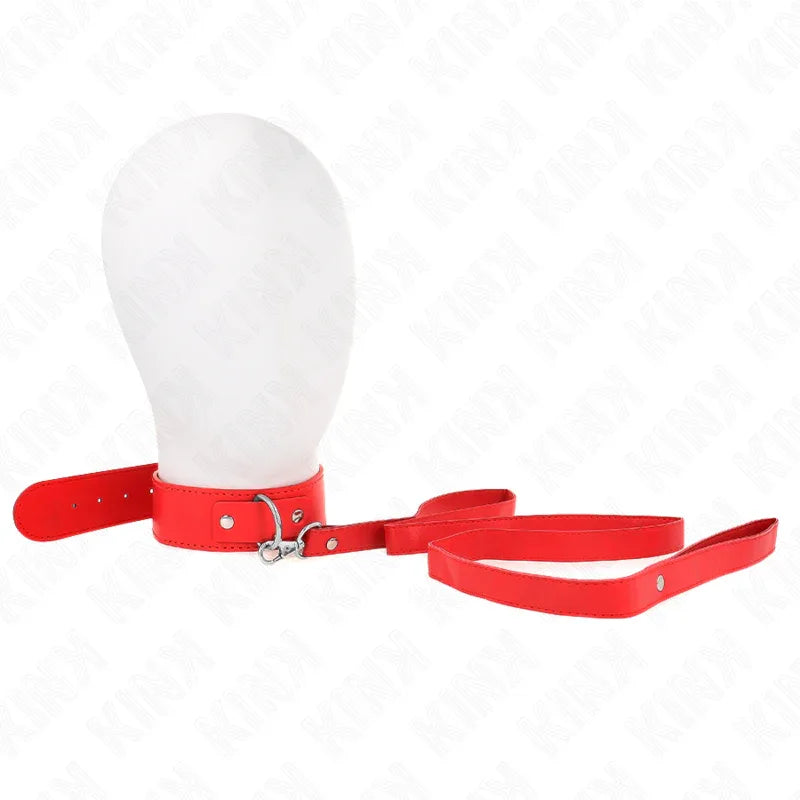 KINK - HALSKETTE MIT GÜRTEL 116 CM ROJO GURT VERSTELLBAR 32-50 CM X 8 CM - Vanelion Paradise