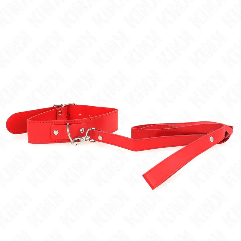 KINK - HALSKETTE MIT GÜRTEL 116 CM ROJO GURT VERSTELLBAR 32-50 CM X 8 CM - Vanelion Paradise