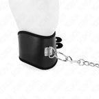 KINK - HALSKETTE 65 CM MIT BREITEM RIEMEN VERSTELLBAR 40-55 CM X 10 CM - Vanelion Paradise