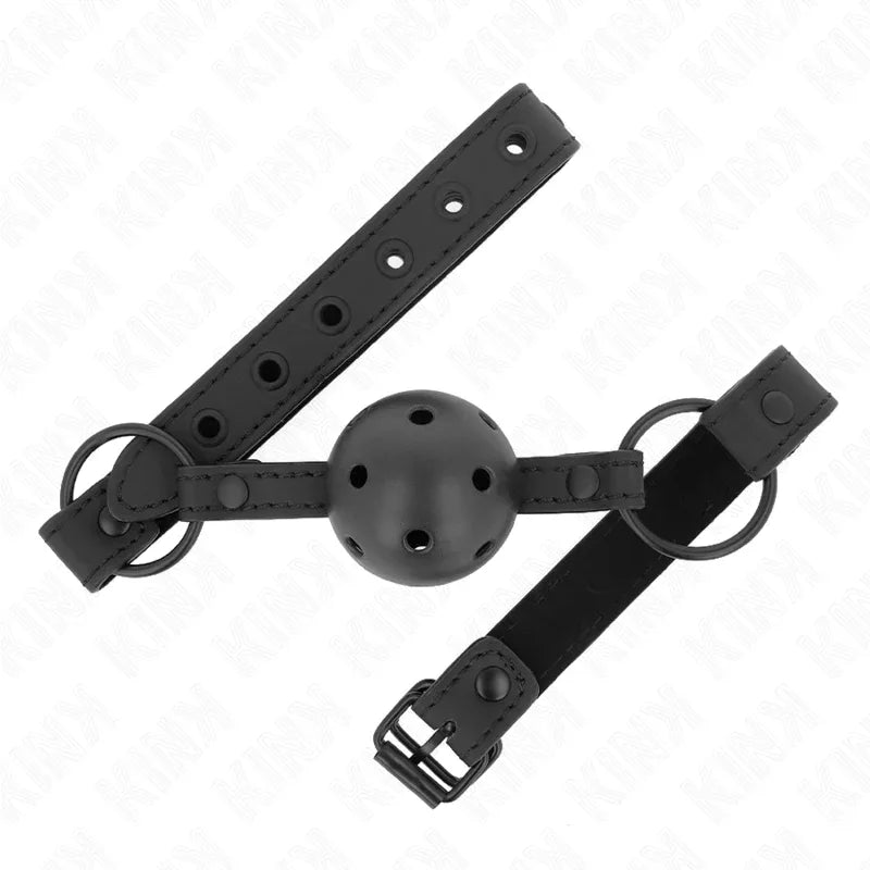 KINK - NEOPRENBALL 4,5 CM KNEBEL 63,5 X 2 CM VERSTELLBAR 41 X 59 CM - Vanelion Paradise