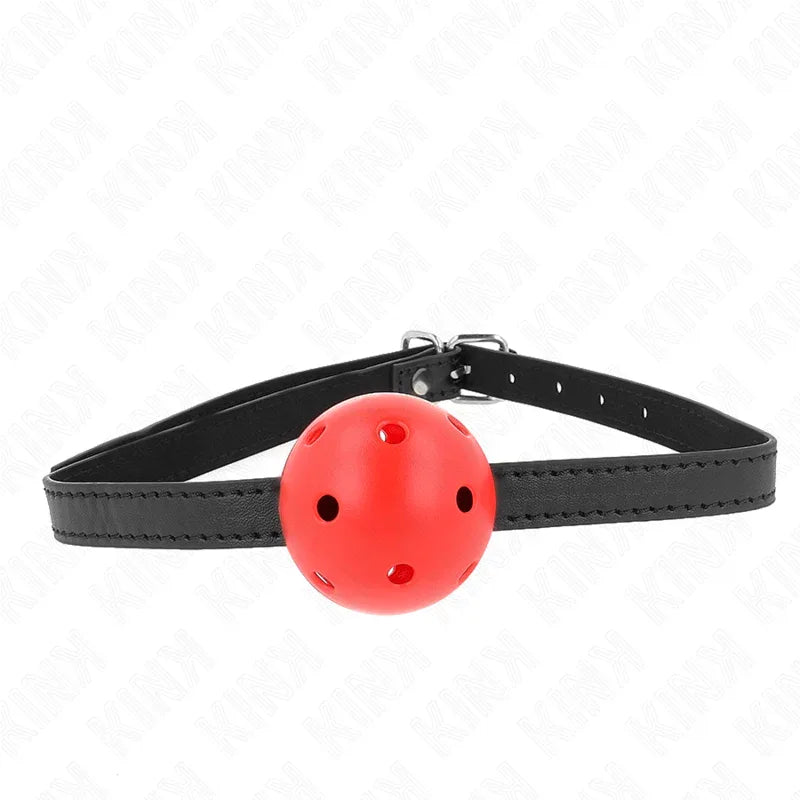 KINK - SIMPLICITY ROT ATMUNGSAKTIVER 4,5 CM BALLGAG 62 x 1,5 CM - Vanelion Paradise
