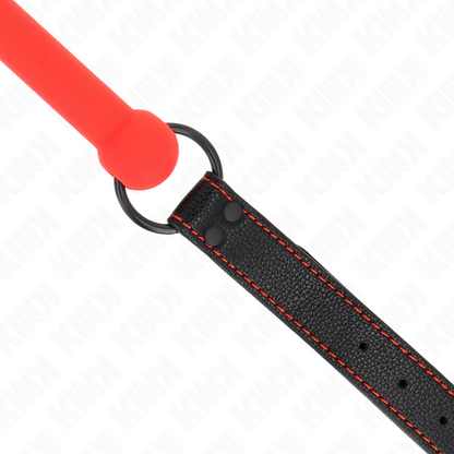 KINK - KNOCHENGAG MIT KUNSTLEDERBAND ROT VERSTELLBAR 41-57 CM