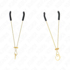 KINK - DÜNNE NIPPELKLEMMEN GOLD 7 CM - Vanelion Paradise