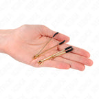 KINK - DÜNNE NIPPELKLEMMEN GOLD 7 CM - Vanelion Paradise