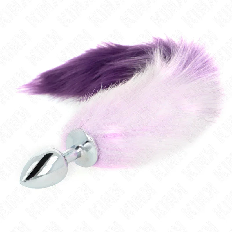 KINK - ANAL PLUG GRÖSSE S 7 X 3 CM MIT KUNSTSTOFFSCHWANZ 40 CM LILA - Vanelion Paradise