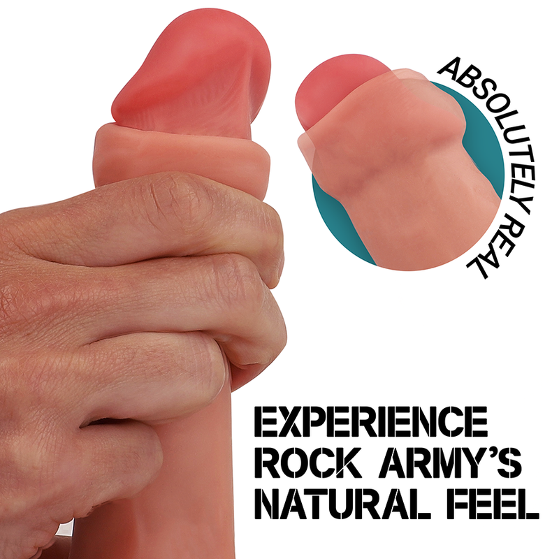 Rock Army Fox Silikon-Dildo mit Saugnapf – 19 × 3,2 cm